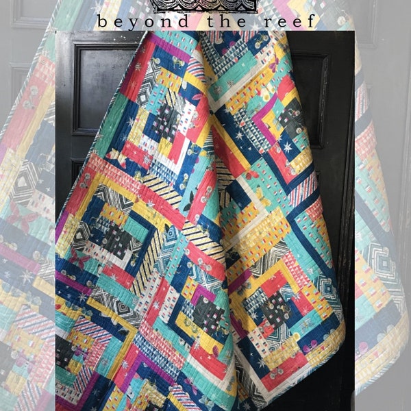 beyond the reef pattern + Post & Beam quilt pattern