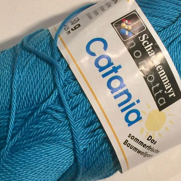 Schachenmayer, Catania Mercerized Pearly Cotton Yarn in Turquoise Green, 1 Skein