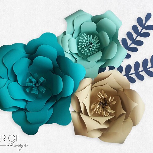 LARGE Paper Flower Kit DIY Paper Flower Kit You Choose Flower Etsy