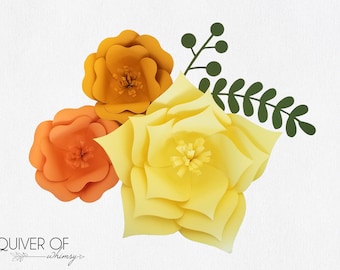 DIY Paper Flower Kit - Large/Small/Small