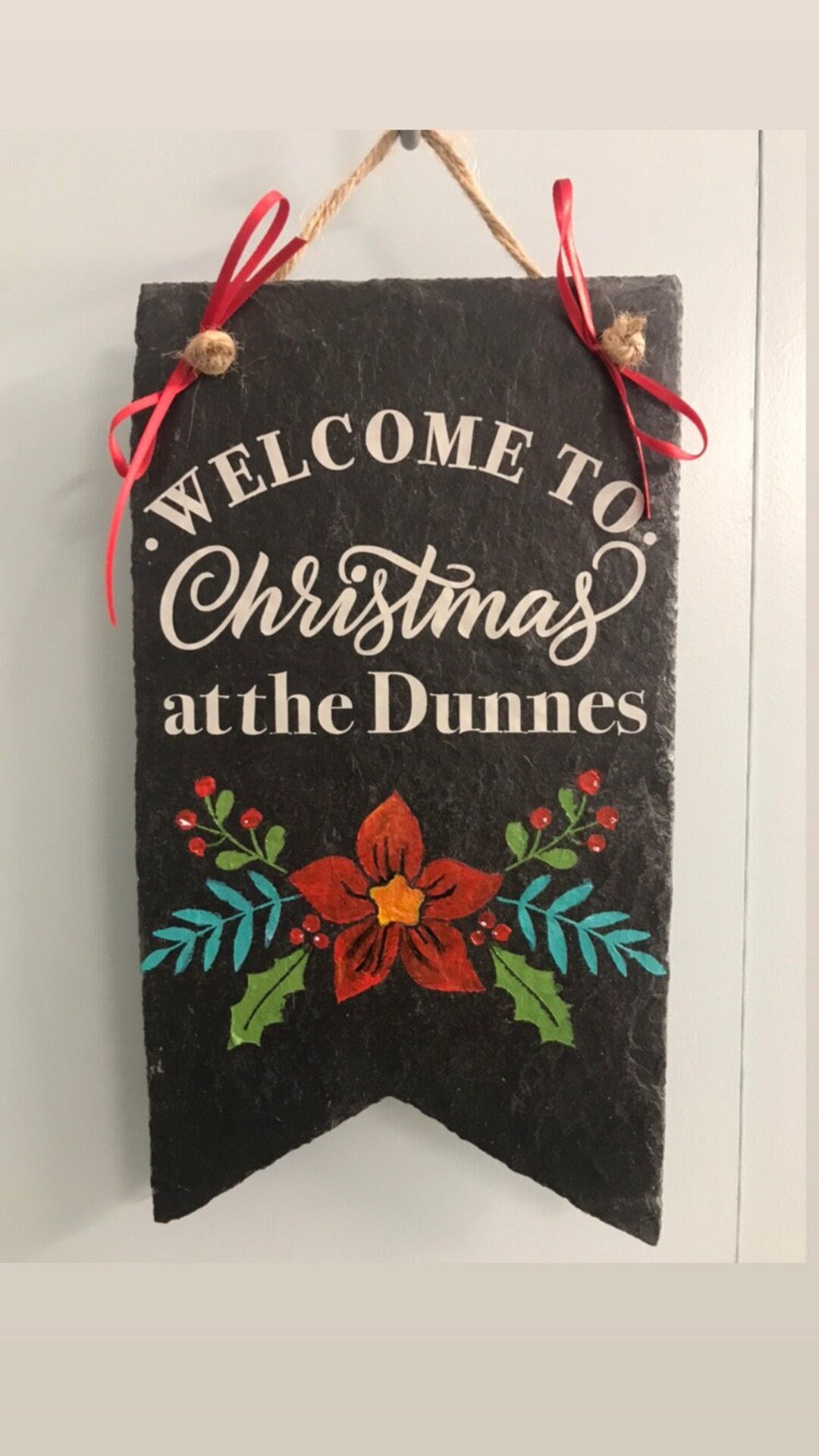 Personalised Christmas Decoration, Christmas Welcome Sign, Outdoor ...
