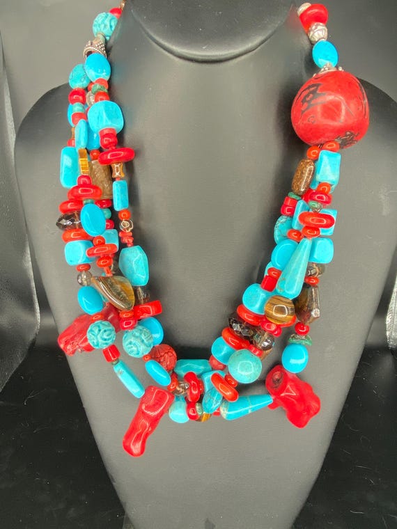 Turkistan: Turquoise Statement Necklace