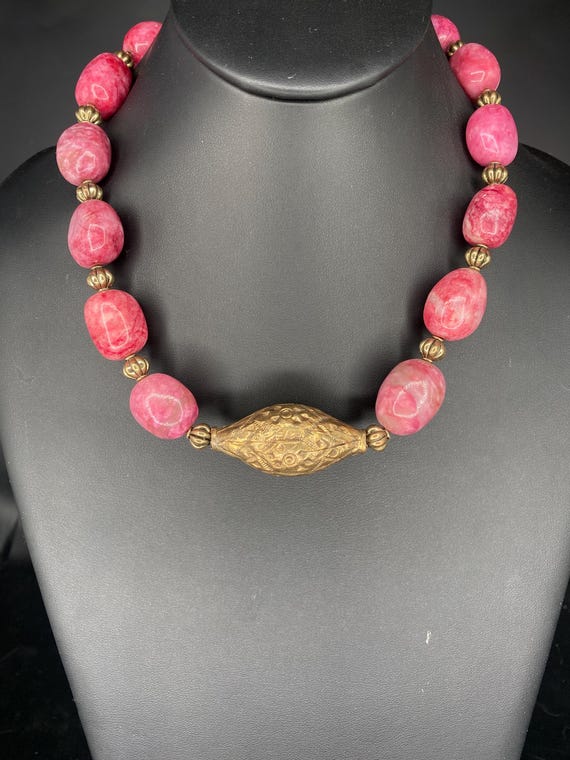 Sunset: Rhodochrosite Necklace