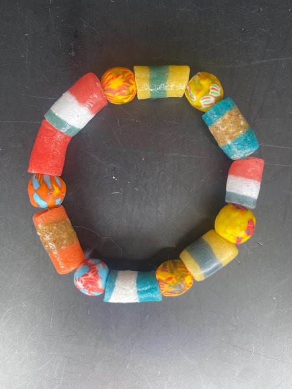 BMUL22S: Multi Krobo Beaded Bracelet
