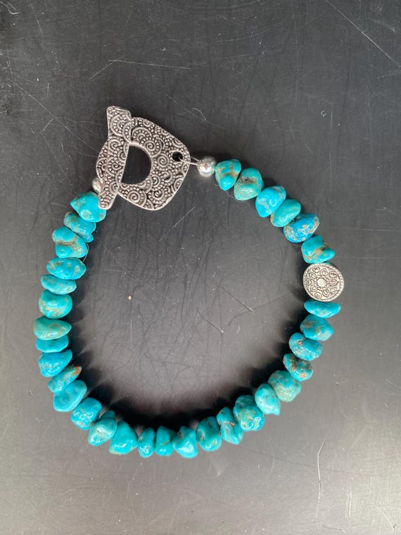 BT35: Authentic Turquoise Bracelet