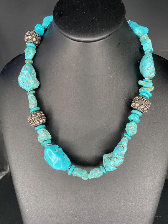 Turquoise Nuggets Necklace