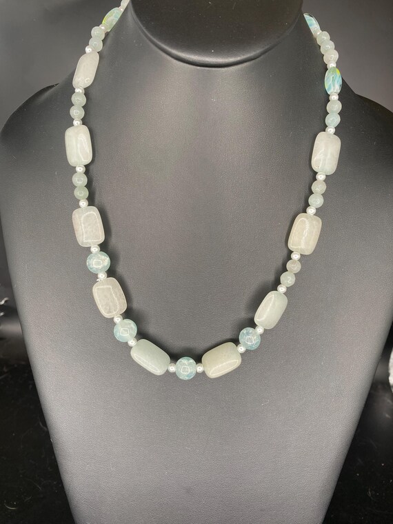 Mint Green Quartzite Choker: Mint Necklace