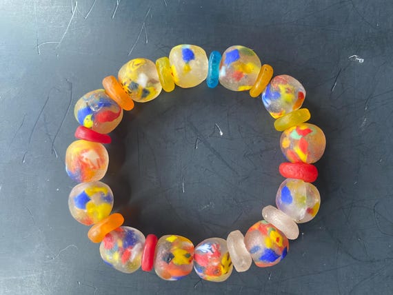 BY57S: Orange Multi Bracelet