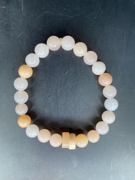 BP49S: Peach Opal Bracelet