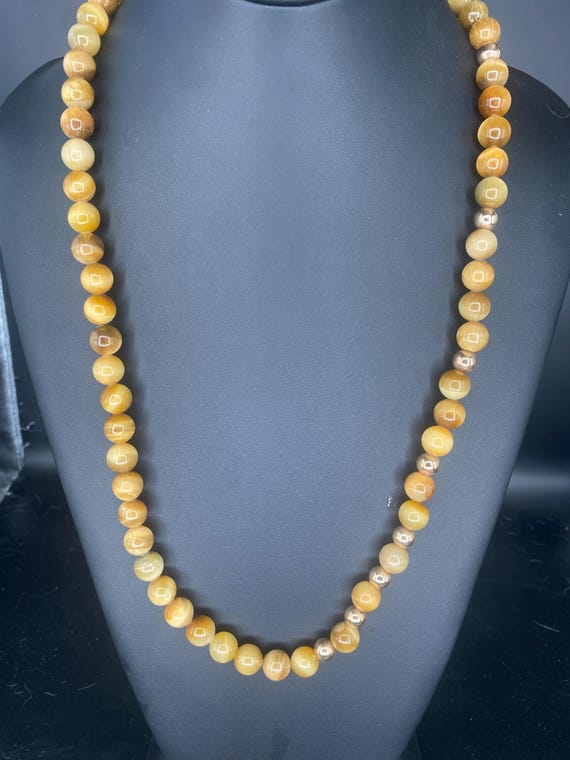 Golden Tiger's Eye: Blonde Tiger's Eye Necklace