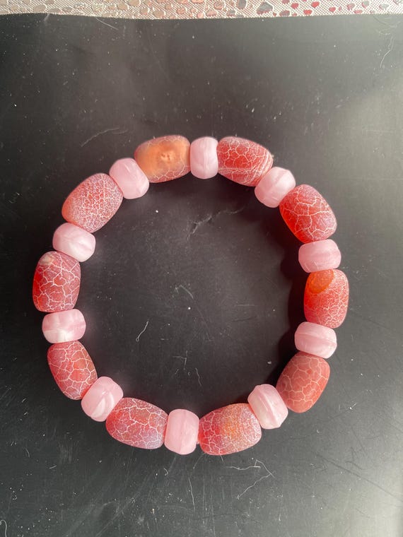 BP59S: Fire Agate Bracelet