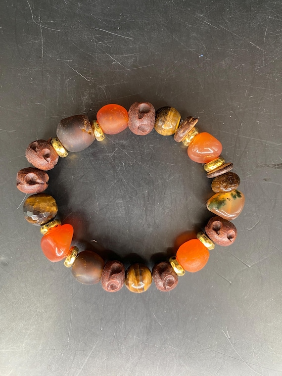 BB51S: Brown Rust Bracelet