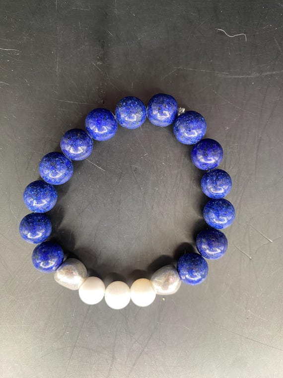 BN16S: Navy & white Bracelet