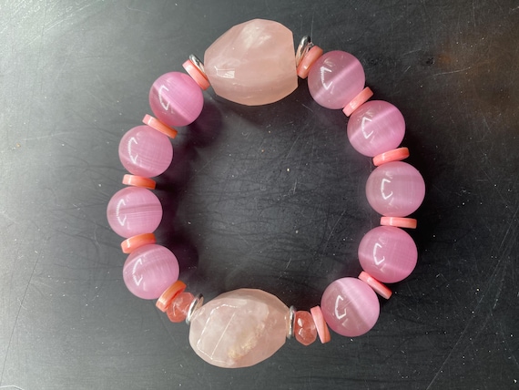 BP45S: Pink Tiger's Eye Bracelet