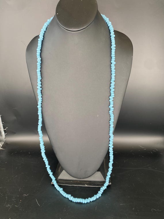 Baby Blue Donuts: Blue Glass Necklace