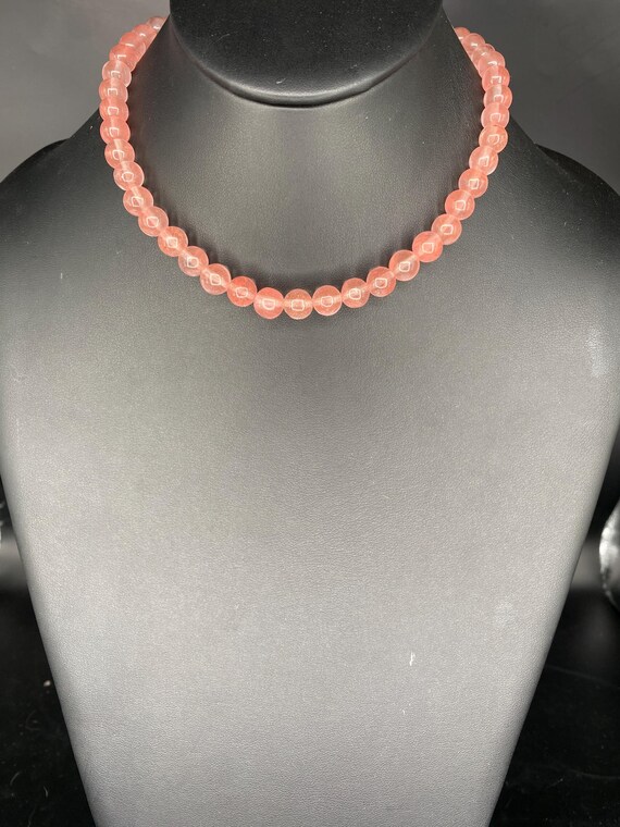 Baby Pink Quartz: Pink Quartz Choker