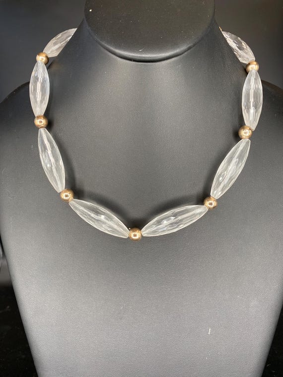 Tova: Clear Crystal Necklace