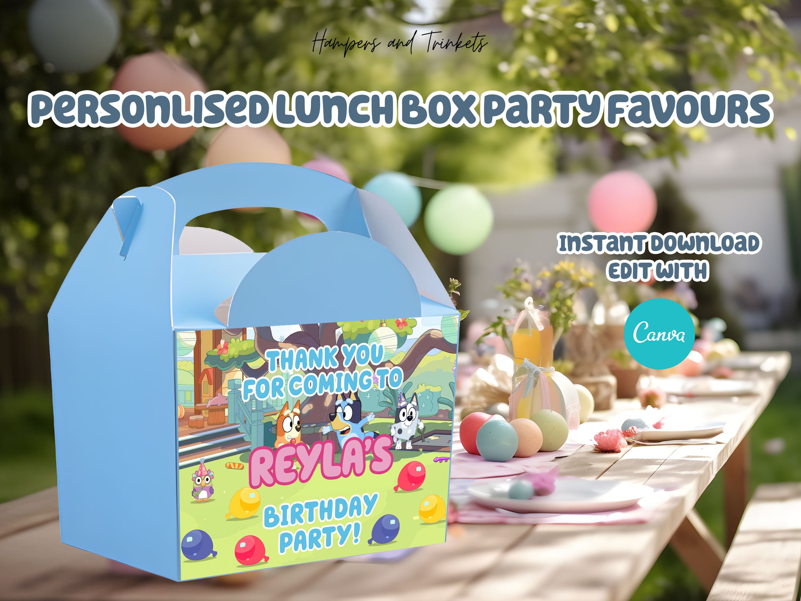 Bluey Kids Soft Insulated School Lunch Box B22BY54490 