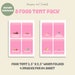 Blue Themed Food Pink Tent Cards: 8 Digital Downloads DIY Printable ...