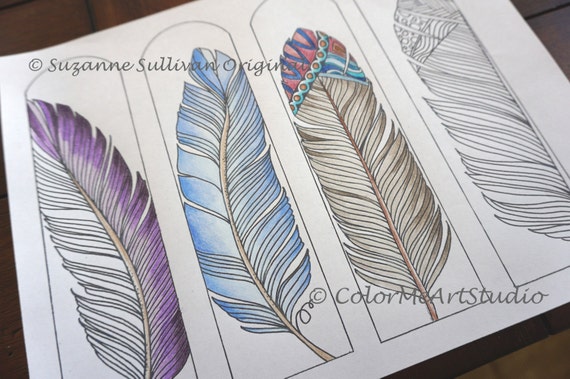 470+ Feather Bookmark Coloring Pages Free Images