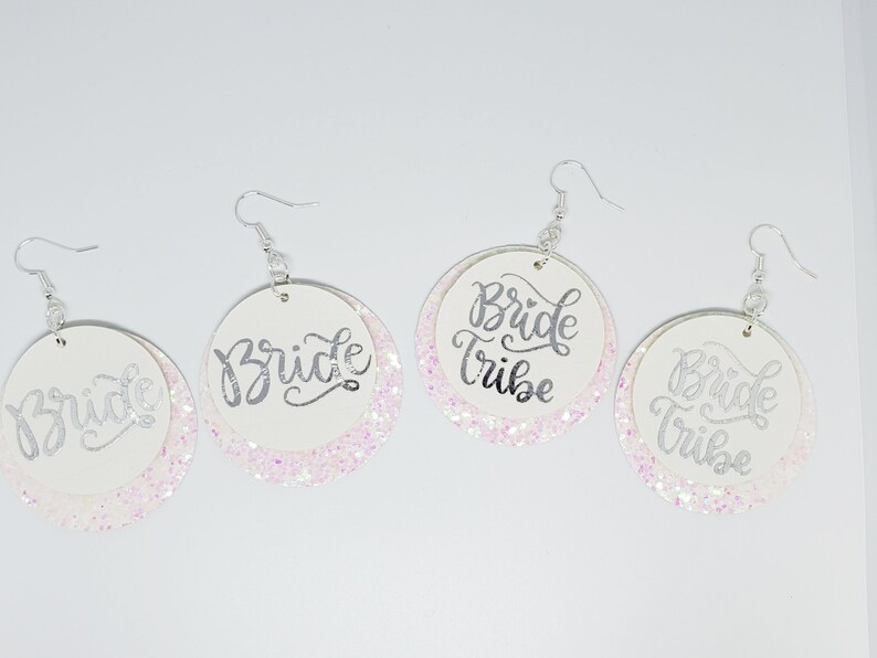 BRIDAL PARTY EARRINGS Bride Earrings Bride Tribe Earrings Bridal Party Gift Bachelorette Party Gift Bridal Shower Gift