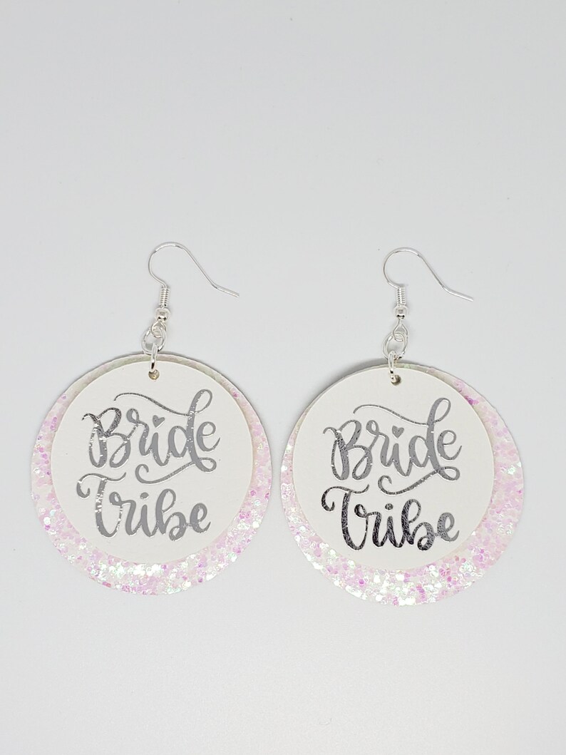 BRIDAL PARTY EARRINGS Bride Earrings Bride Tribe Earrings Bridal Party Gift Bachelorette Party Gift Bridal Shower Gift