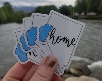 BULK LISTING - Wholesale Stickers - Home is Nevada sticker - Home sticker - Nevada Sticker - Lake Tahoe Sticker - Nevada Art - Tahoe art