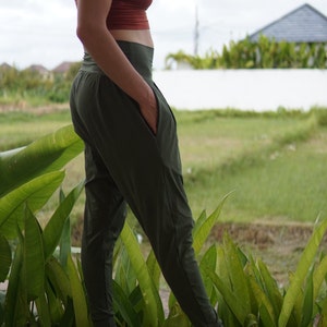 Harem Yoga Pants | Natural and Extremely Breathable Material | Wear me indoor and outdoor image 6
