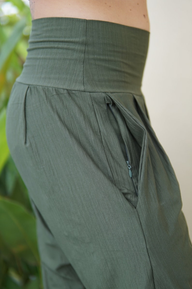Harem Yoga Pants | Natural and Extremely Breathable Material | Wear me indoor and outdoor image 5