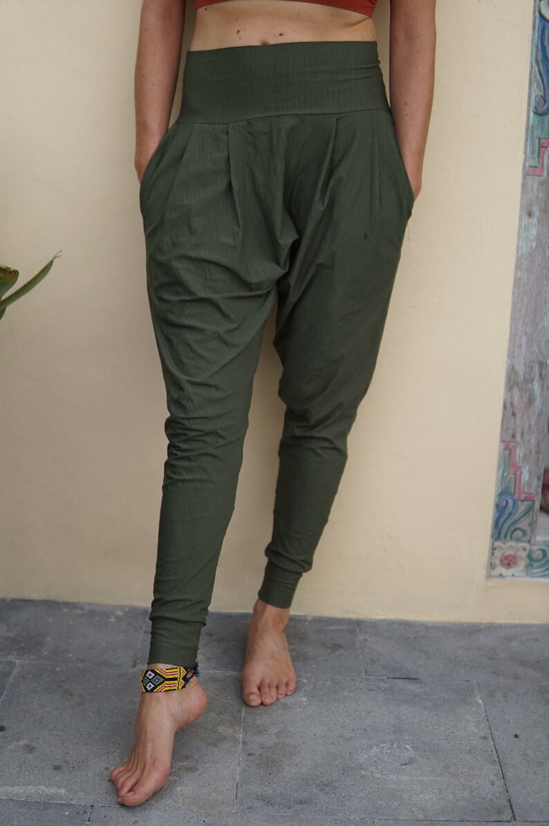 Harem Yoga Pants | Natural and Extremely Breathable Material | Wear me indoor and outdoor image 3