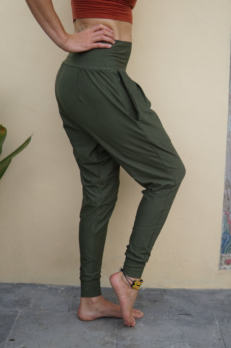 Harem Yoga Pants | Natural and Extremely Breathable Material | Wear me indoor and outdoor image 4