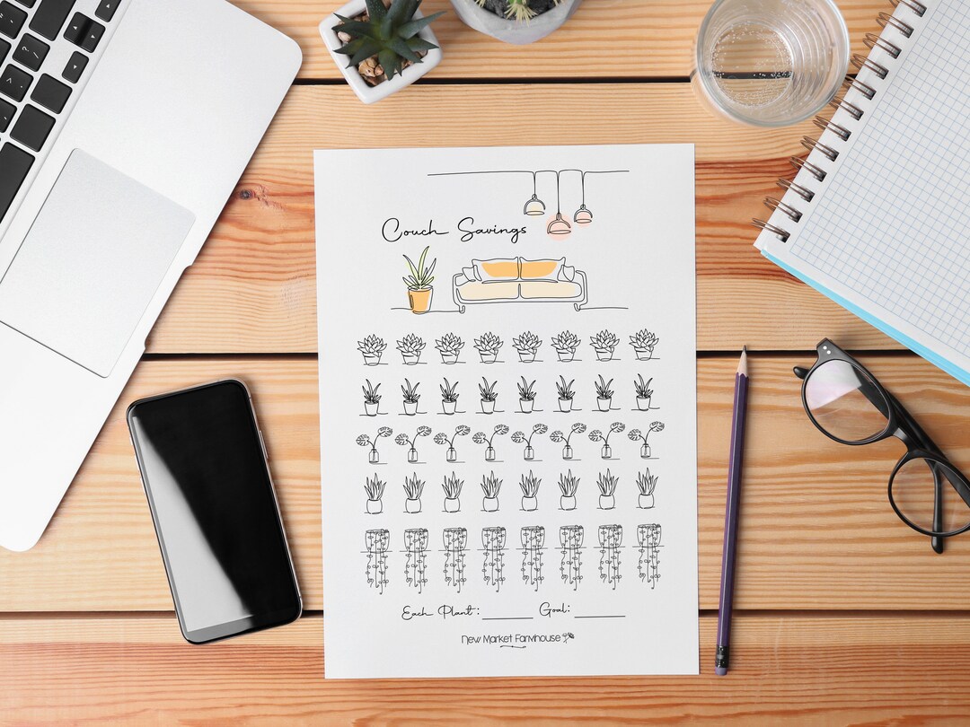 New Couch Savings Challenge Printable Budget Planning Etsy