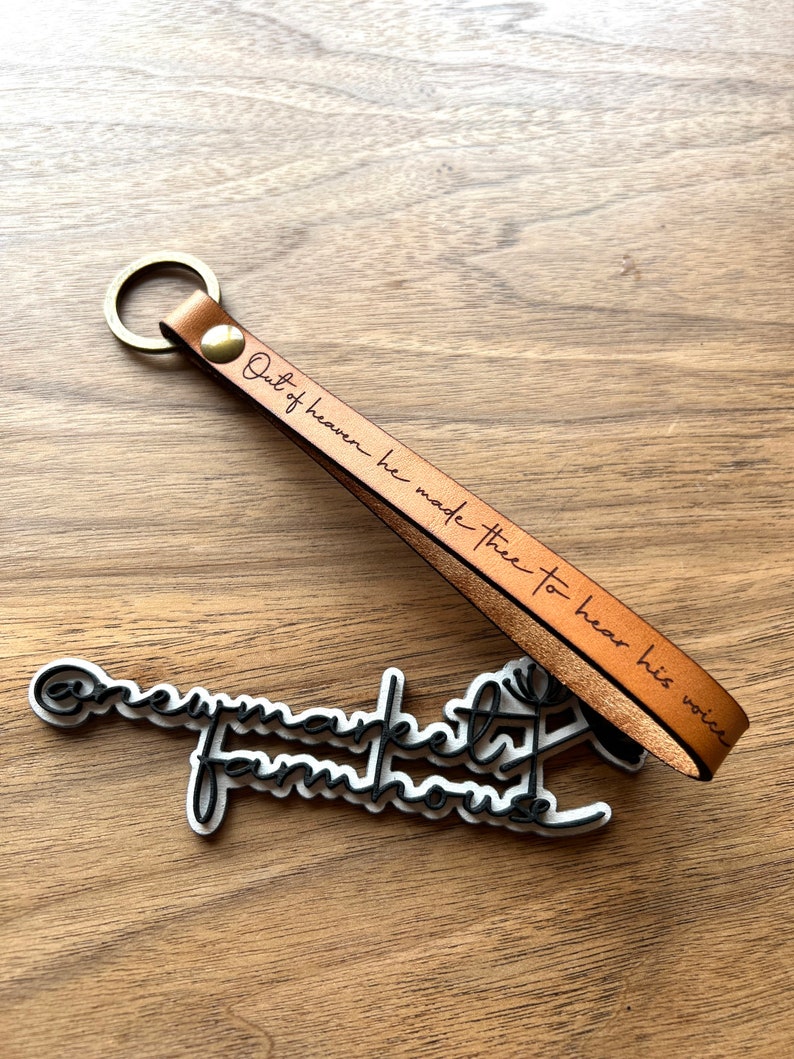Custom Scripture Wristlet Keychain Christian Gift Engraved - Etsy