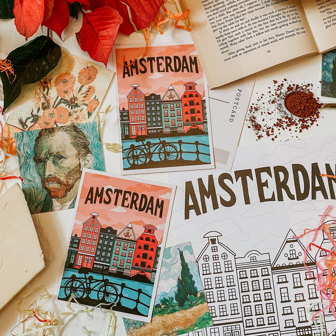 Amsterdam Diorama Postcard Paper Craft -  Israel