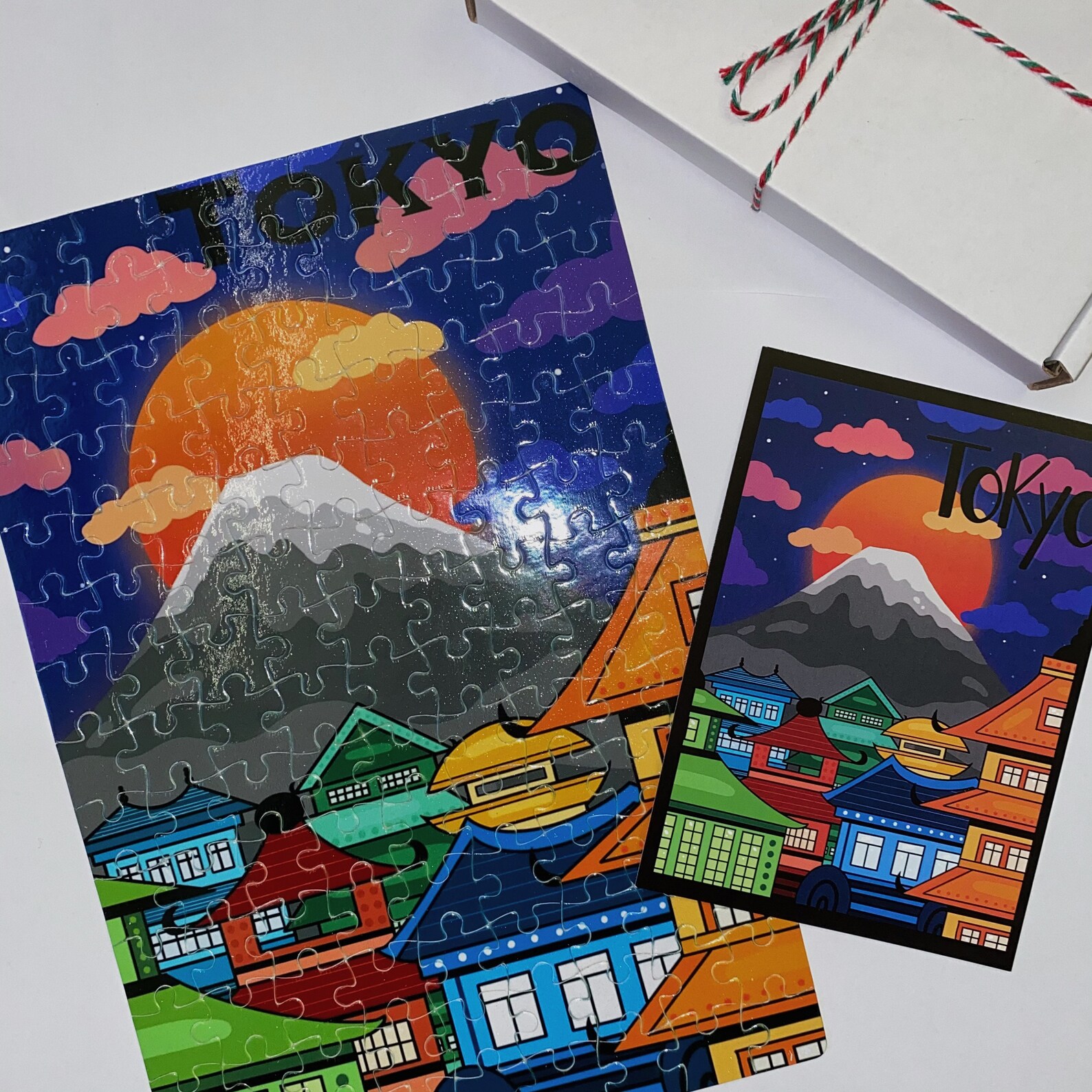 Tokyo Postcard Japan Postcard Illustration Postcard Etsy