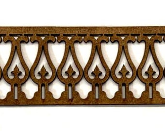 Quarter-scale Dollhouse Railing 7A