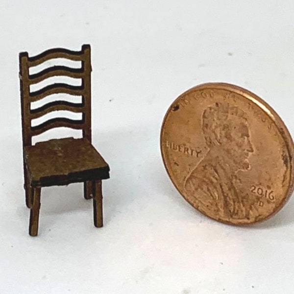 Miniature 1:48 scale Ladderback Chair KIT