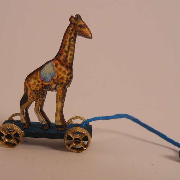 Miniature 1:12 Scale Giraffe Pull-Toy KIT