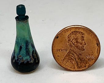 Miniature OOAK Hand-thrown Bottle with Stopper (33)