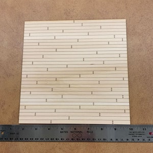 Half-scale (1:24) Dollhouse Wooden Flooring - Random Plank with nail-holes