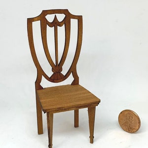 Miniature 1:12 Scale Shield Back Occasional Chair