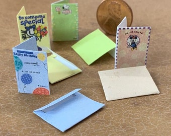 Miniature Personalized Kid's Birthday Cards
