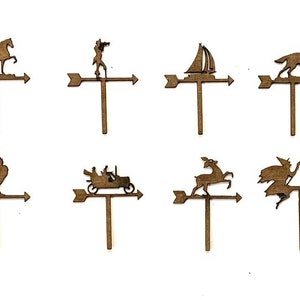 Miniatur Wetterfahnen im Maßstab 1:12