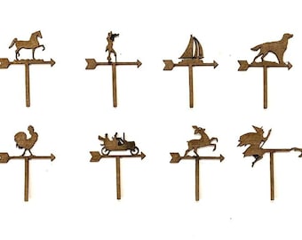 Quarter-scale Dollhouse Weathervanes