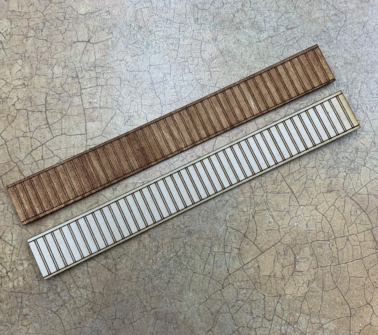 Quarter-scale Wainscoting 2 (Beadboard)