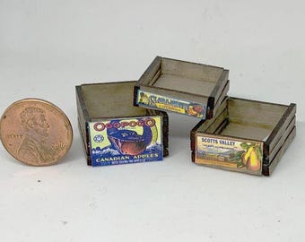 Miniature 1:24 Scale Crates Kit
