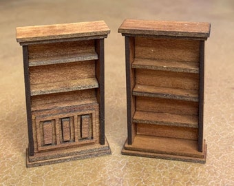 Miniature 1:24 scale Bookcase KIT