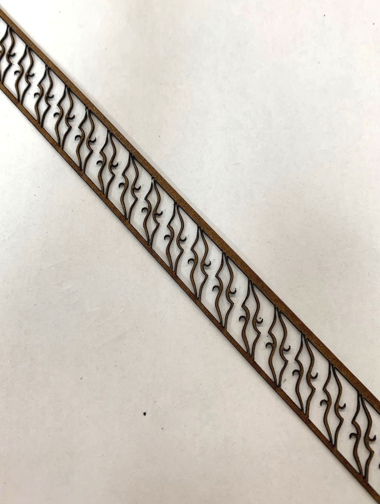 Quarter-scale Dollhouse Stair Railing 1B