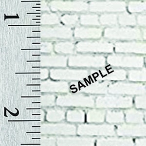 Quarter Scale or 1:144 Scale Miniature Dollhouse Brick Wallpaper (100B)
