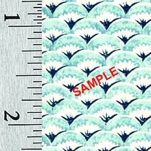 Quarter Scale, Half Scale and 1:144 Scale Miniature Geometric Dollhouse Wallpaper (65A)